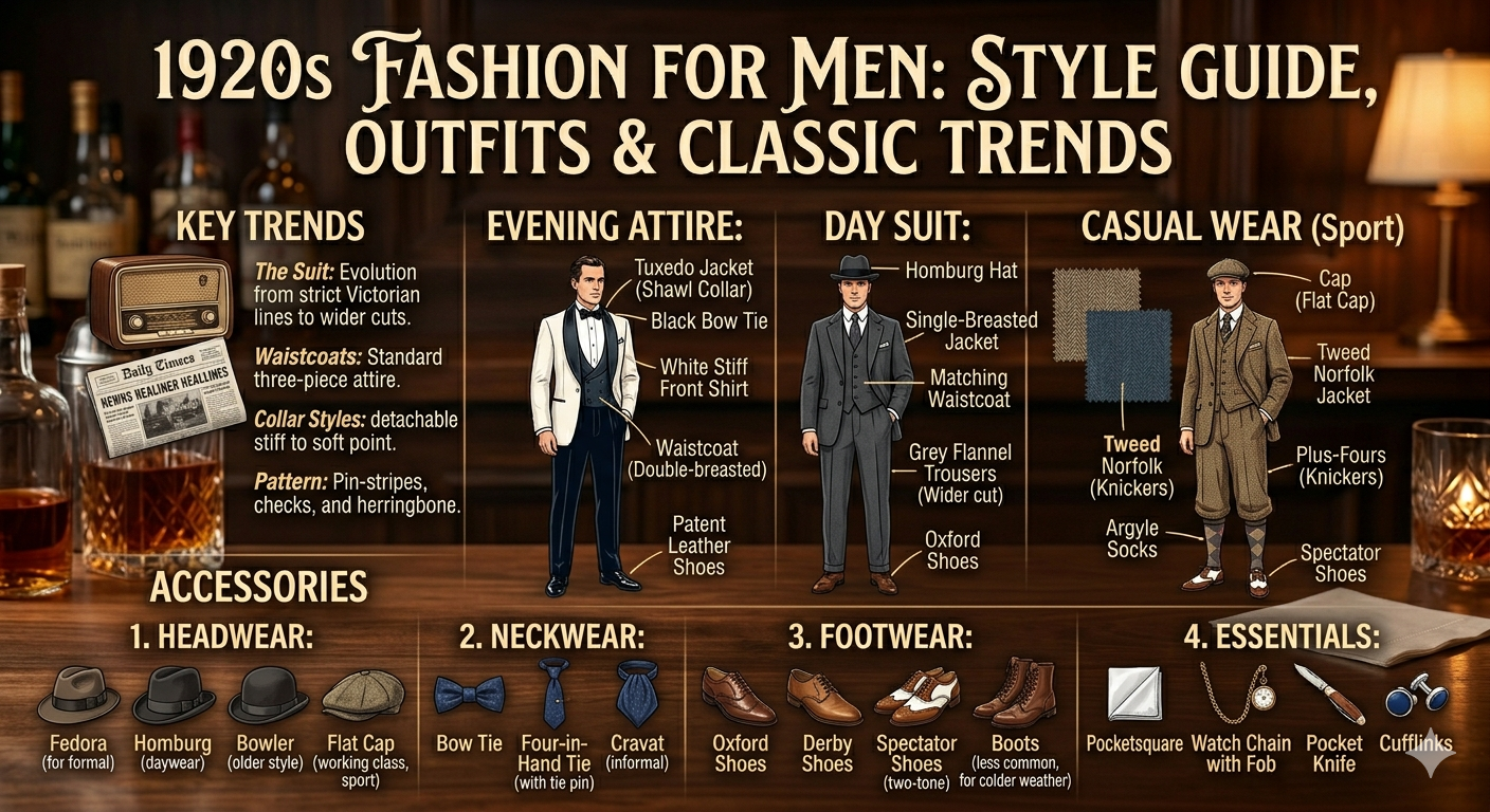 1920s Fashion for Men: Style Guide, Outfits & Classic Trends